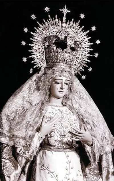Nuestra Señorada de la Soledad a principio de la década de los setenta